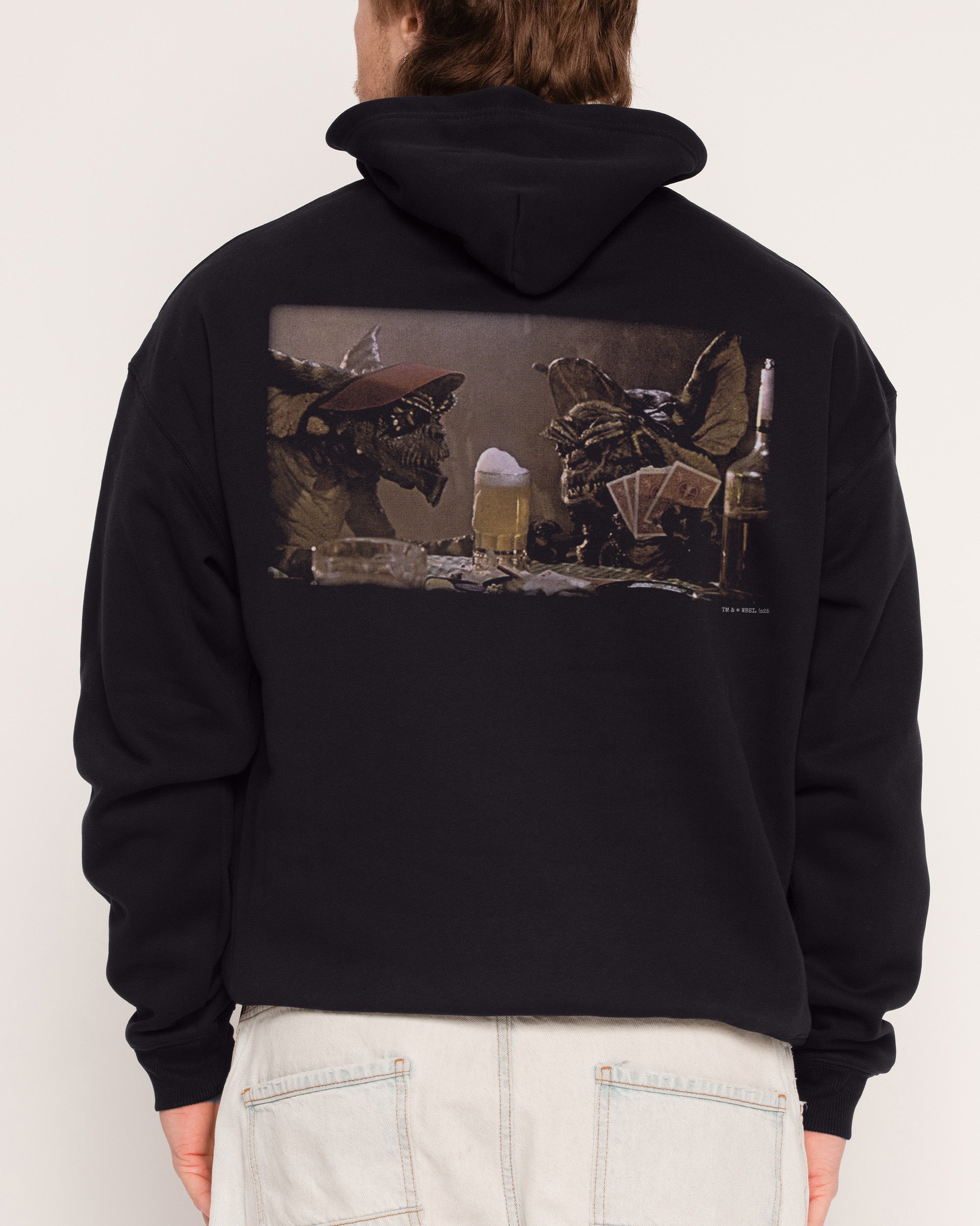 Boys Night Gremlins Graphic Hoodie Unisex 90s Boxy Fit 340gsm Cotton Polyester