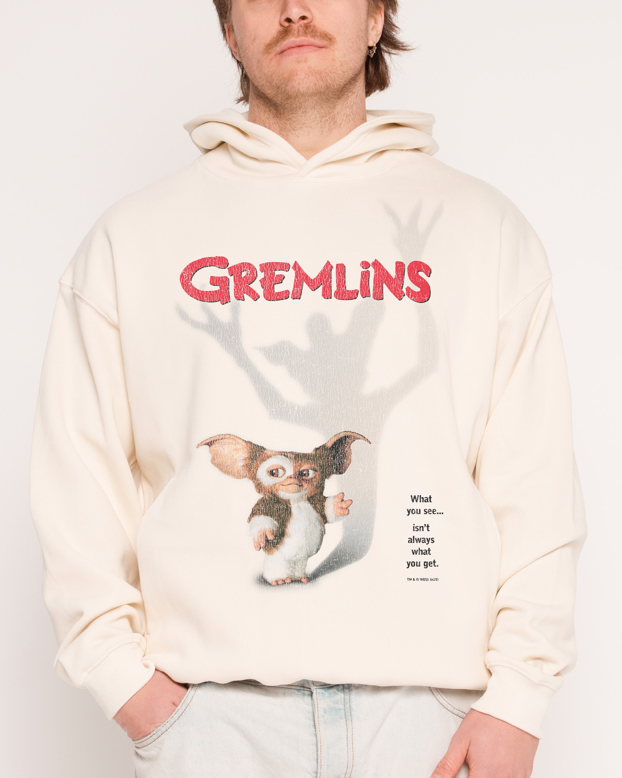 What You See Gremlins Unisex Hoodie - 90s Boxy Fit, 340gsm Cotton Polyester