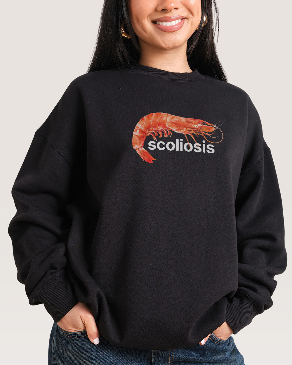 Scoliosis Unisex Graphic Sweatshirt - Premium 340gsm Cotton-Polyester Blend