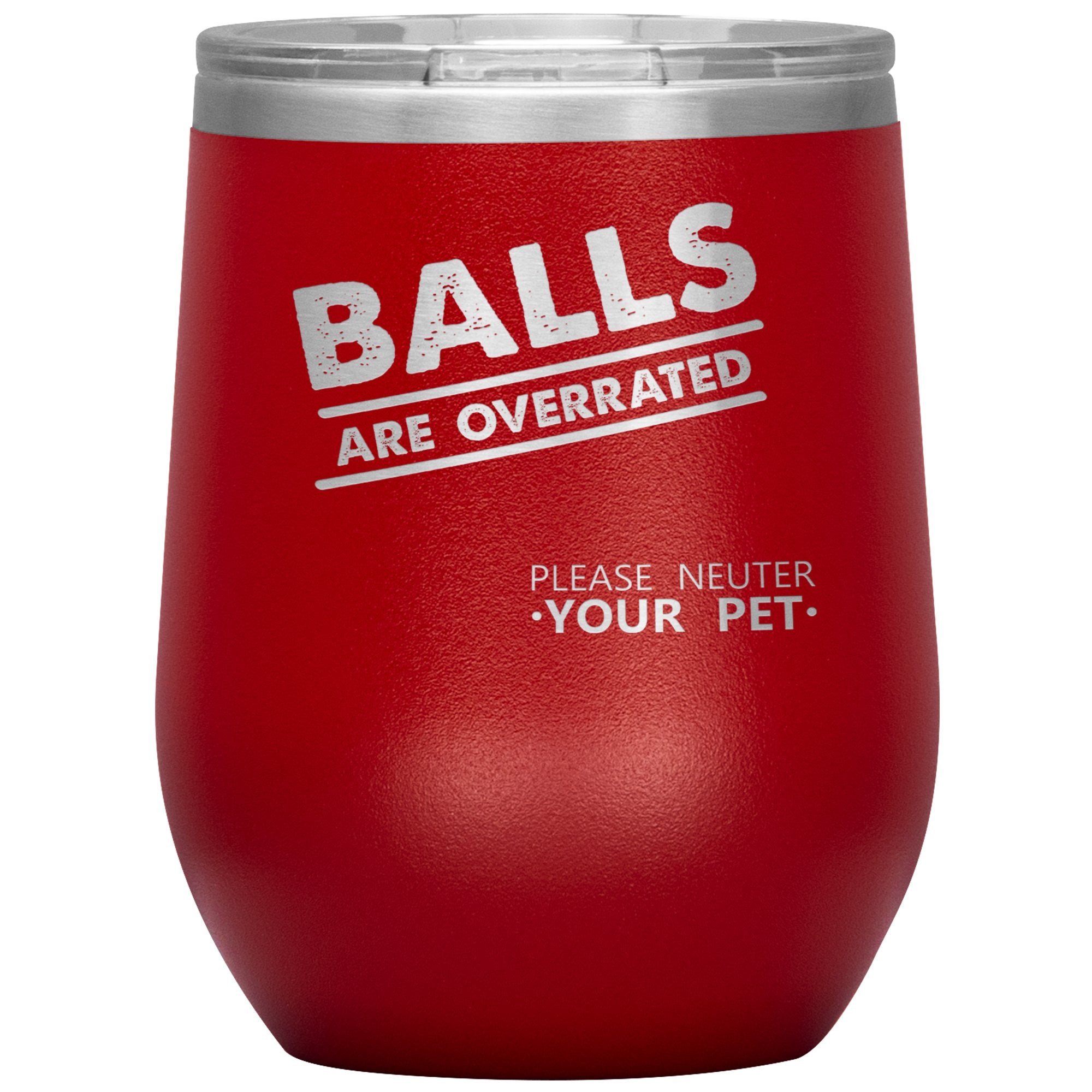 Veterinary Balls are Overrated 12 oz Polar Camel Vacuum Insulated Stainless Steel Tumbler