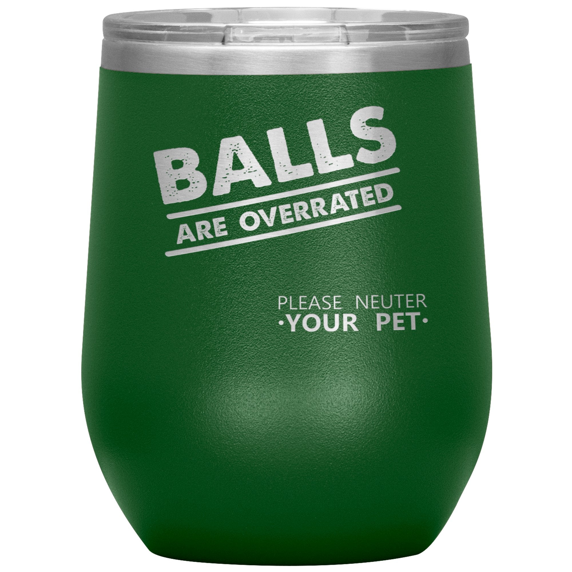 Veterinary Balls are Overrated 12 oz Polar Camel Vacuum Insulated Stainless Steel Tumbler