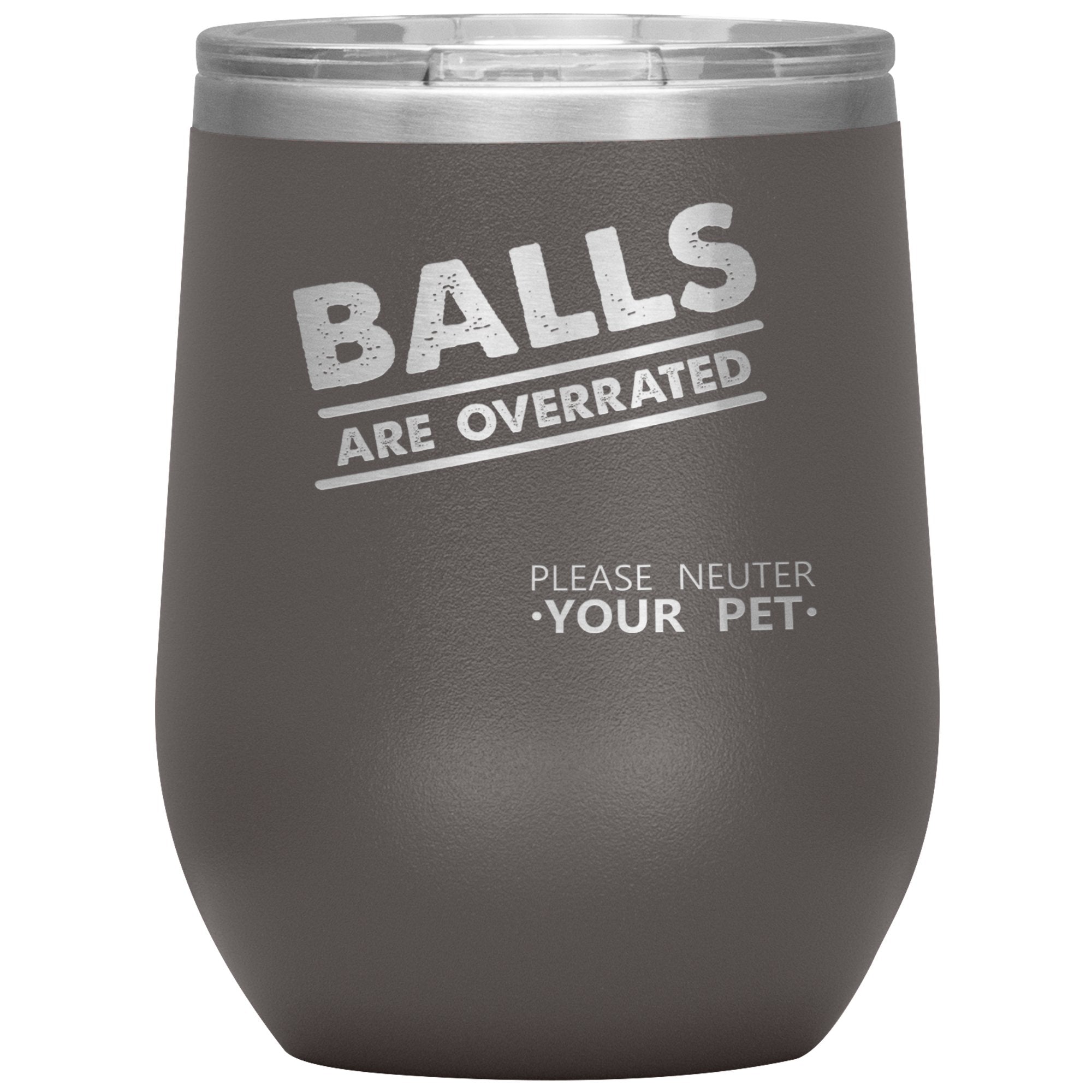 Veterinary Balls are Overrated 12 oz Polar Camel Vacuum Insulated Stainless Steel Tumbler