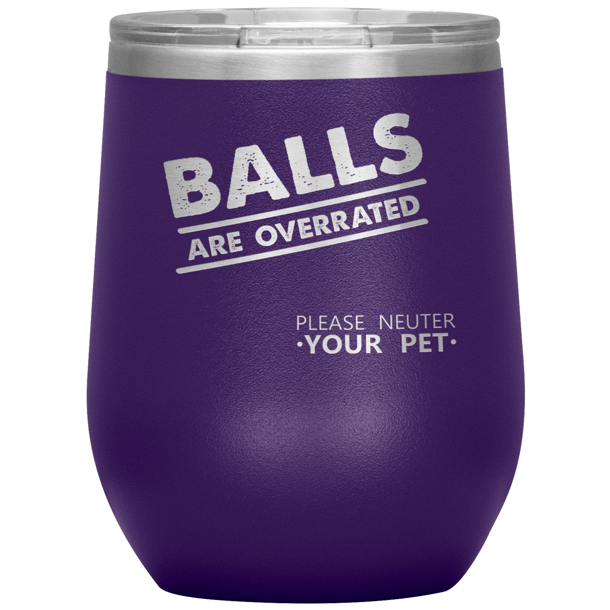 Veterinary Balls are Overrated 12 oz Polar Camel Vacuum Insulated Stainless Steel Tumbler