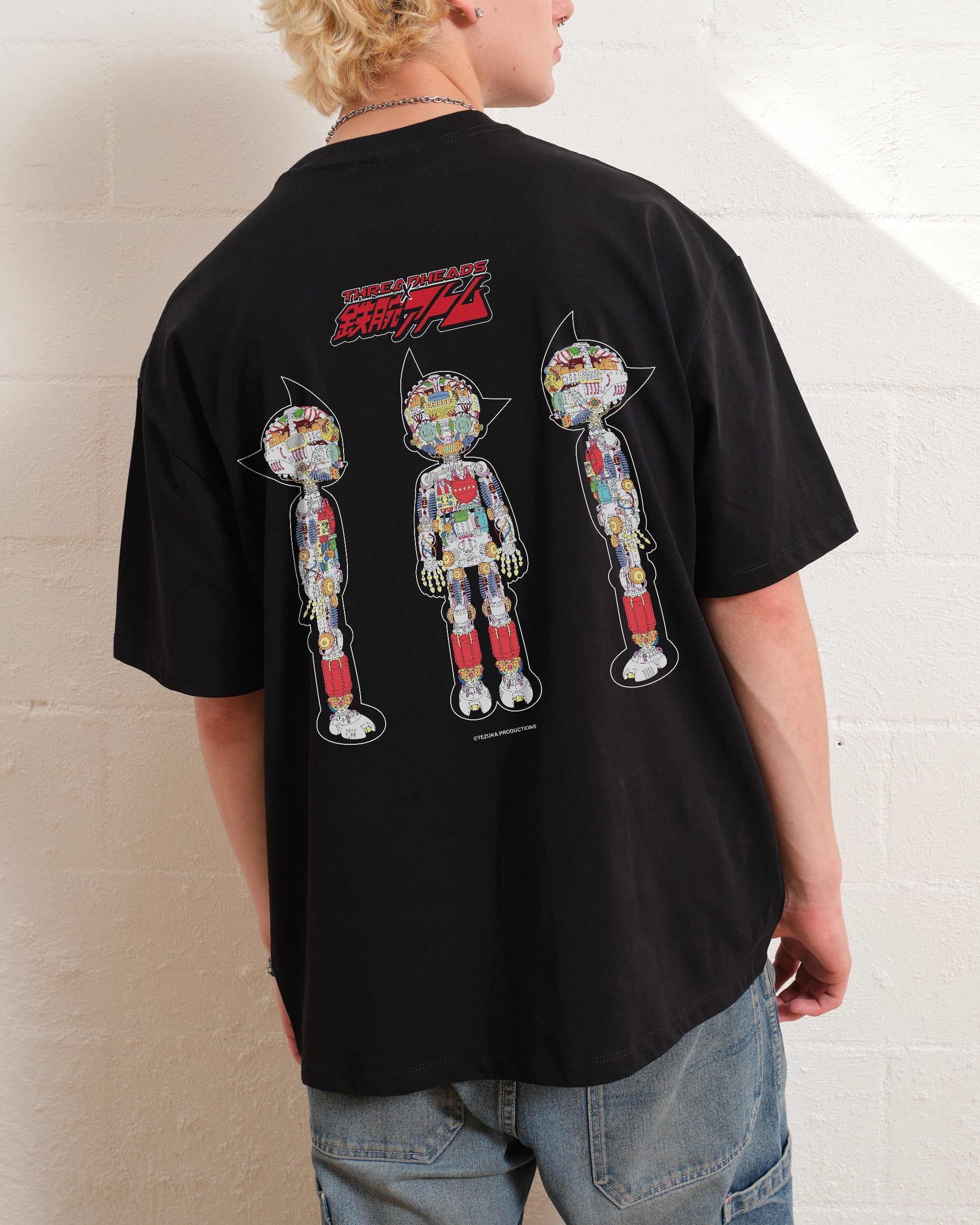 Astro Boy Internal Mechanism Oversized Graphic T-Shirt Unisex 100% Combed Cotton