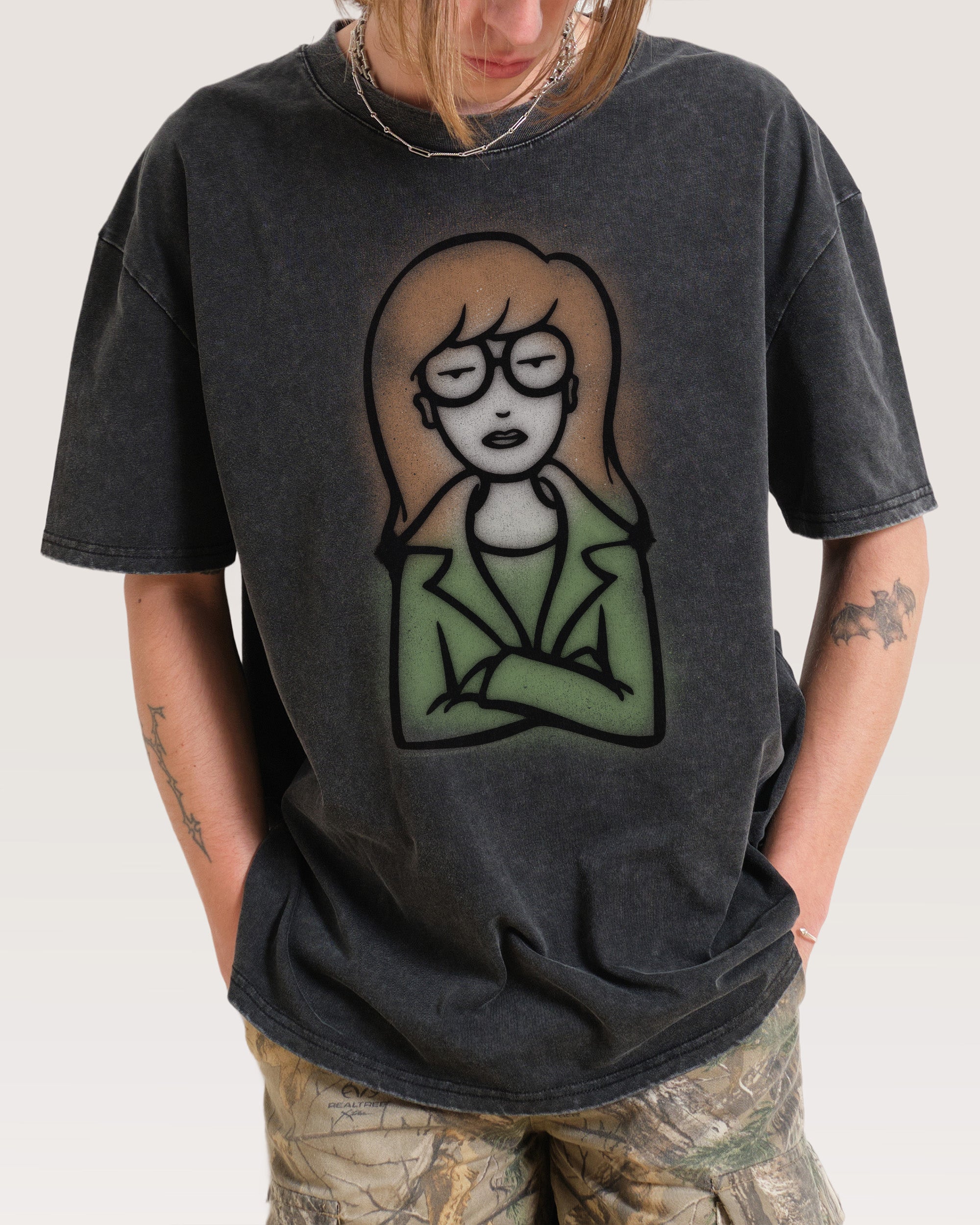 Go To Hell Oversized Graphic Tee - Daria Collab Unisex 100% Combed Cotton