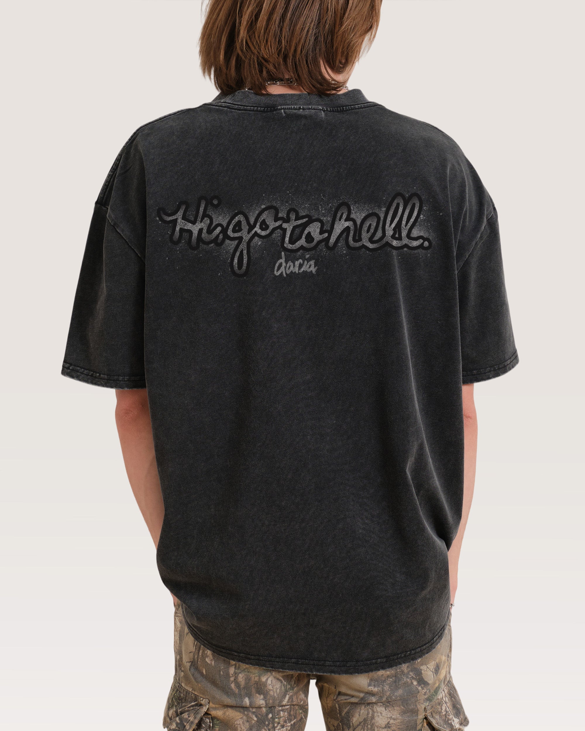 Go To Hell Oversized Graphic Tee - Daria Collab Unisex 100% Combed Cotton