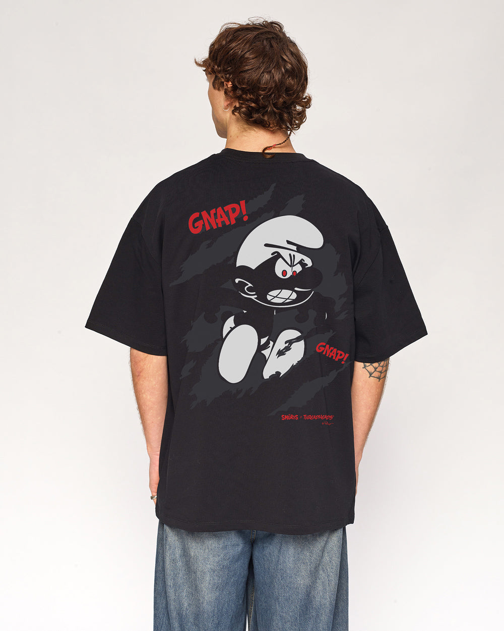 Infectious Smurf #1 Oversized Graphic Tee - Premium 100% Combed Cotton Unisex
