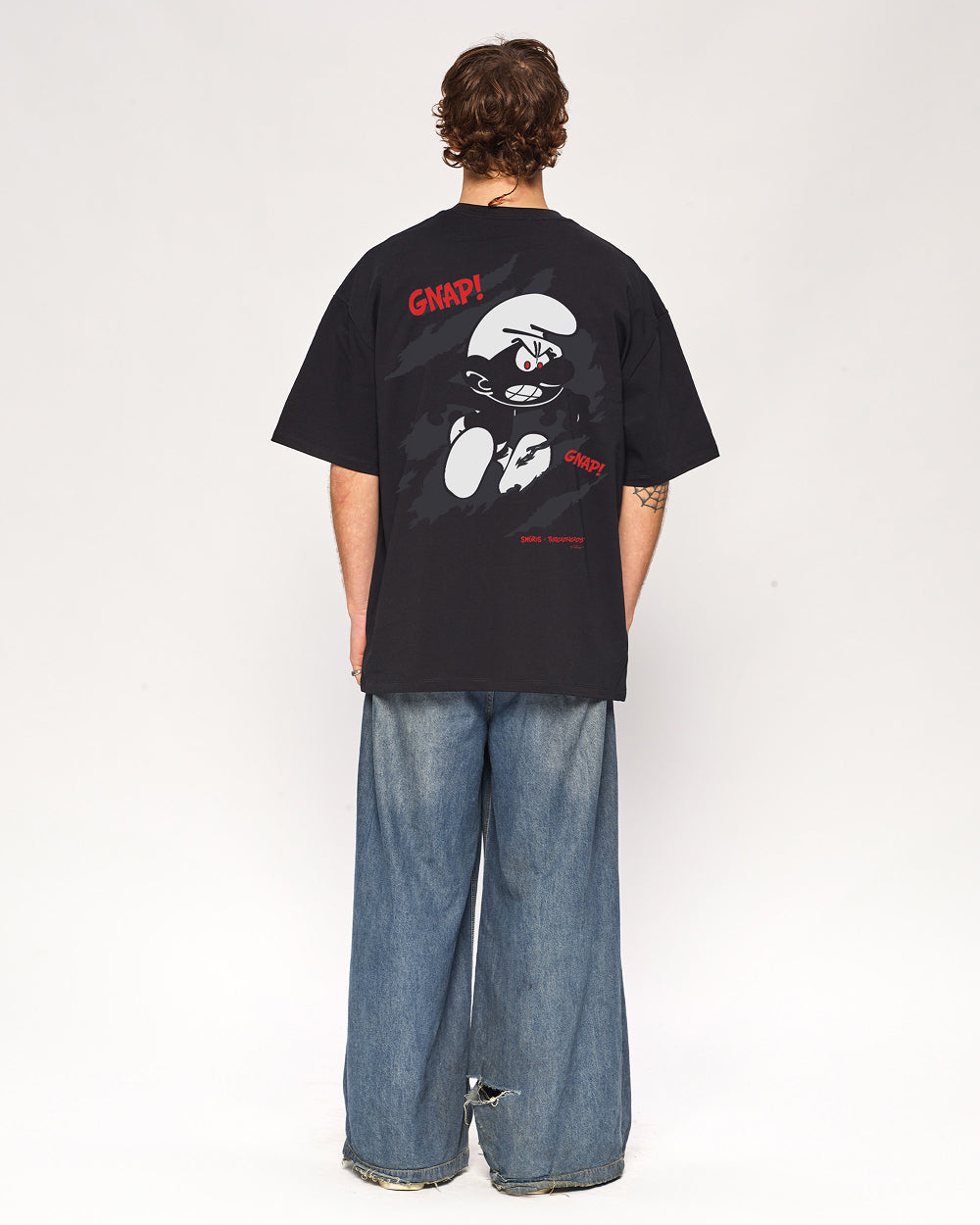 Infectious Smurf #1 Oversized Graphic Tee - Premium 100% Combed Cotton Unisex