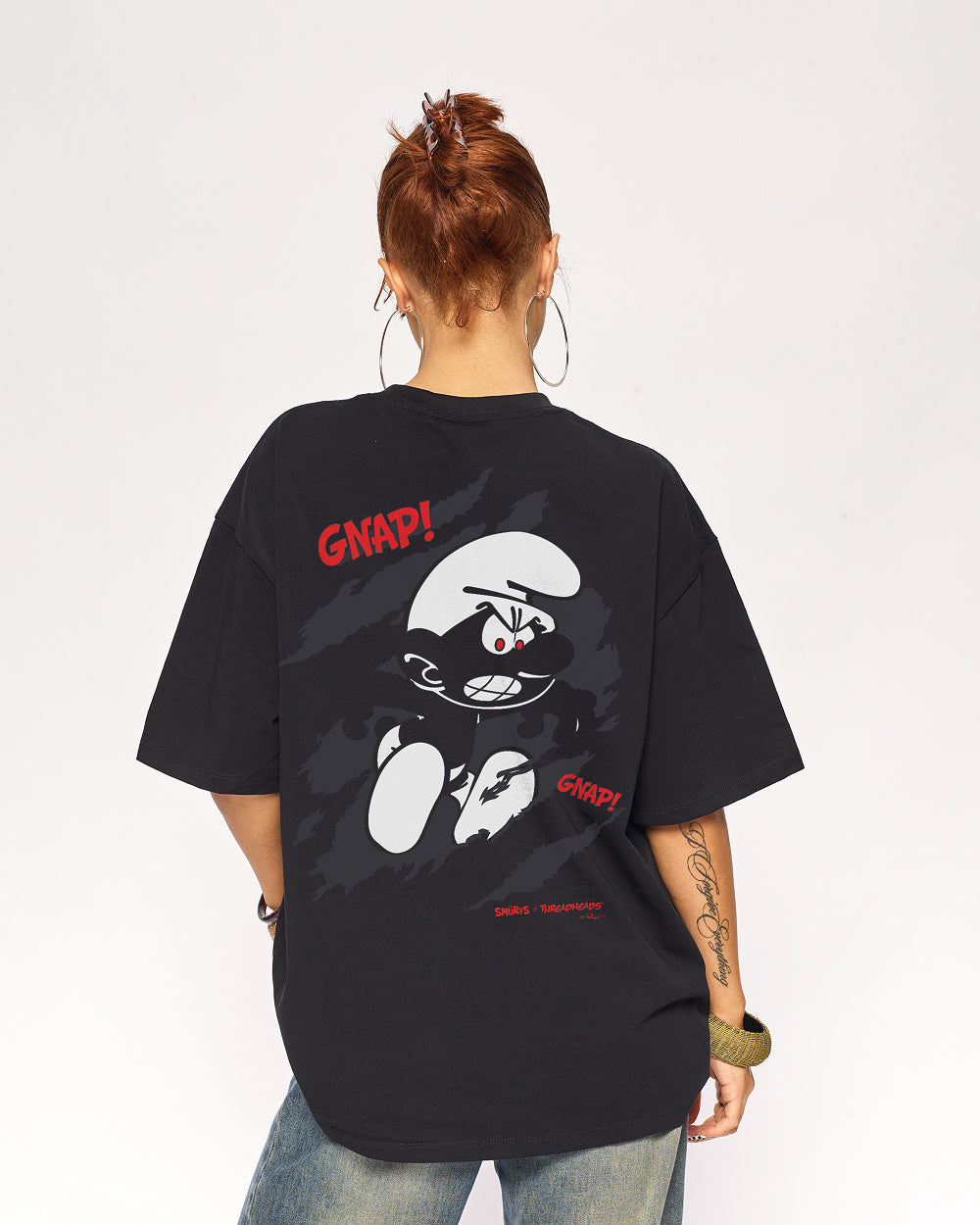 Infectious Smurf #1 Oversized Graphic Tee - Premium 100% Combed Cotton Unisex