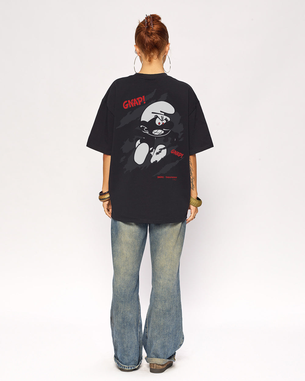 Infectious Smurf #1 Oversized Graphic Tee - Premium 100% Combed Cotton Unisex