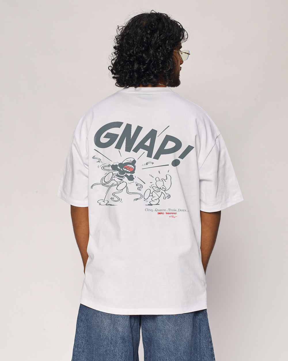 Infectious Smurf #2 Oversized Graphic Tee - Smurfs Collab Heavyweight 100% Combed Cotton Unisex