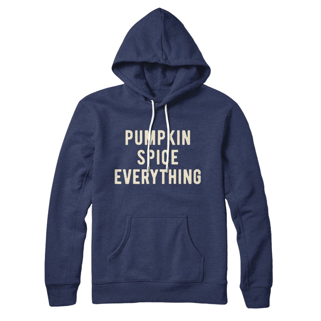 Pumpkin Spice Unisex Cotton Polyester Pullover Hoodie with Kangaroo Pocket