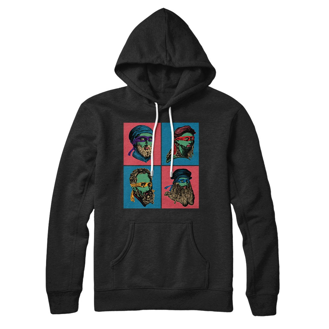 Teenage Mutant Ninja Artists Unisex Pullover Hoodie - Cotton Polyester Blend